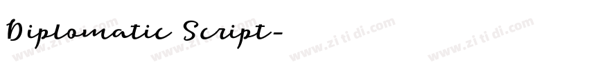 Diplomatic Script字体转换 Diplomatic Script字体转换